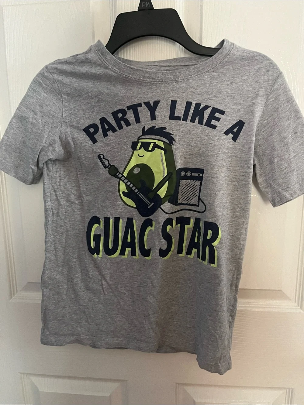 Carter's Gray Heather Tee with Printed Label